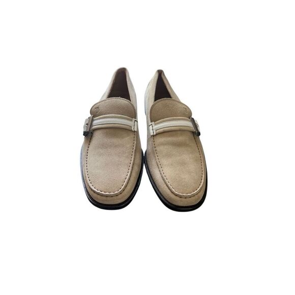 Tod's Womens Beige Suede Slip On Round Toe Casual Loafers Flat Shoes Size 10.5 - Picture 13 of 16